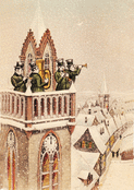 Harmonie de musique dans la neige